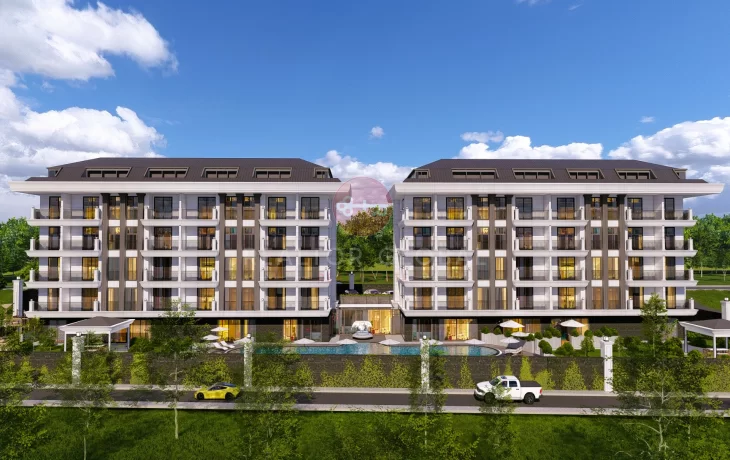 Real Estate Investment Close To The Sea Modern Apartments For Sale in Alanya