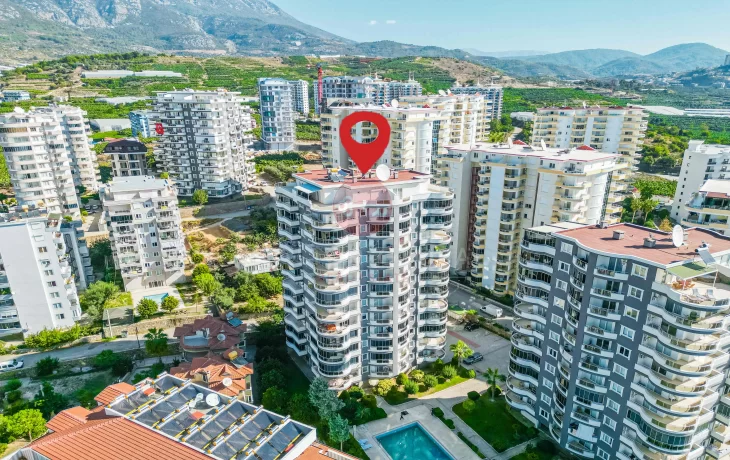 Located on The Third Floor With Lots of Sunlight 2 Bedroom Apartment For Sale in Alanya