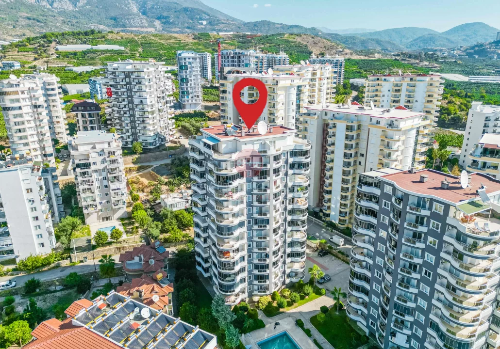 Located on The Third Floor With Lots of Sunlight 2 Bedroom Apartment For Sale in Alanya