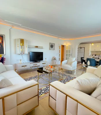 Furnished with Spacious Living Area, With Sea Views 2 Bedrooms Apartment for Sale in Alanya