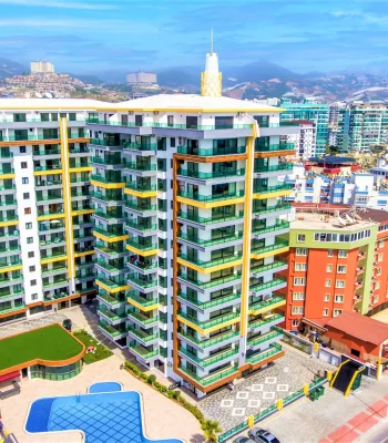 Beachfront One-Bedroom Apartment For Sale in Alanya