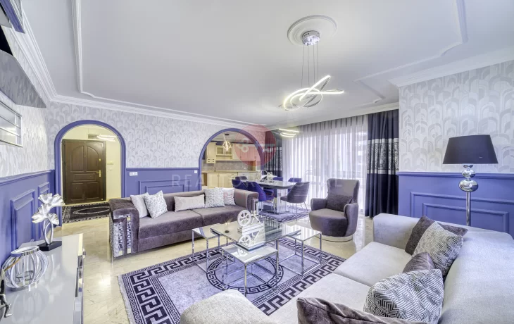 Own A Beautiful Furnished Home Near The Beaches, A Three-Bedroom Apartment For Sale in Alanya