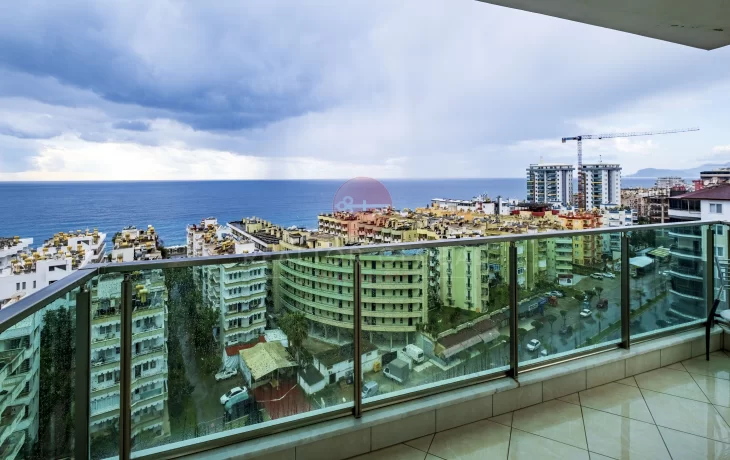 Splendid Sea Vistas, A Furnished Two-Bedroom Apartment For Sale in Alanya