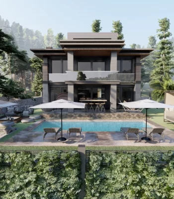 Graceful Design, Well-Decorated Home, A Luxury Villa For Sale in Antalya