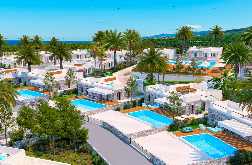 Only 700m To The Marvelous Beaches, Modern Villas For Sale in Northern Cyprus