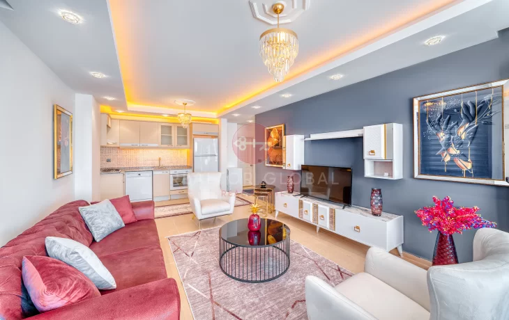 Well-Decorated Home Near The Beaches, Design A Furnished One-Bedroom Apartment For Sale in Alanya