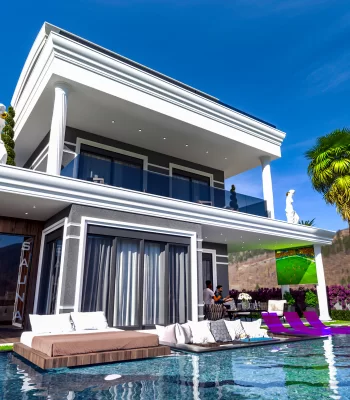  Chicness And Luxurious Interiors, A Ultra-Modern Villa For Sale in Alanya