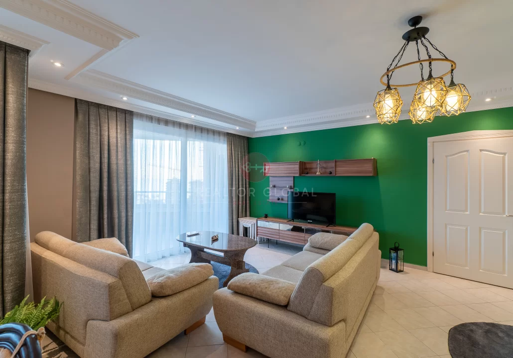Phenomenal Living And Entertaining Space, A Close To The Beach Apartment For Sale in Alanya