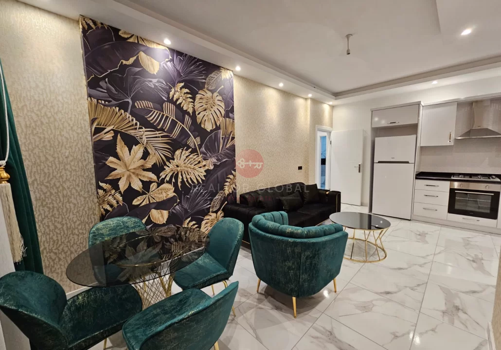 Near The Beaches, A Chic Furnished Apartment For Sale in Alanya