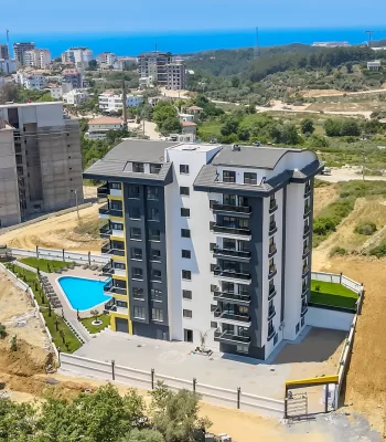  Own A Spacious Furnished Splendid Furnished Two-Bedroom Apartment For Sale in Alanya Near The Sea
