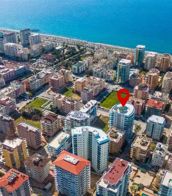 High Living By The Sea, A Furnished One-Bedroom Apartment For Sale in Alanya