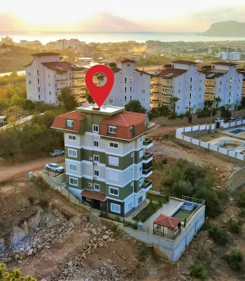 Unobstructed Mountain Views, Own A Two-Bedroom Apartment For Sale in Alanya